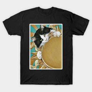 Cats Love The Sunshine - White Outlined Version T-Shirt